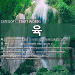 START WORDS: 육: (1)SIX[육] (2)SIX[육] (3)OVERPASS[육교] (4)SIXTY[육십] (5)SIXTY[육십] (6)ARMY[육군] (7)LAND[육지