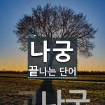 나궁 끝 단어
