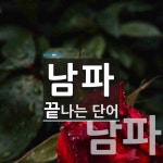 남파로 끝나는 단어는? 2개