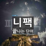 니팩으로 끝나는 단어는? 1개