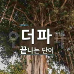 더파로 끝나는 단어는? 1개
