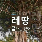 레땅으로 끝나는 단어는? 1개