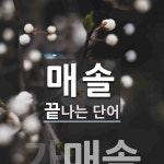 매솔 끝 단어