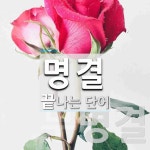 명결로 끝나는 단어는? 2개