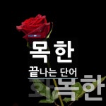 목한으로 끝나는 단어는? 2개