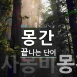 몽간으로 끝나는 단어는? 2개