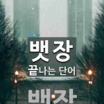 뱃장으로 끝나는 단어는? 1개