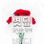 볏딮으로 끝나는 단어는? 1개