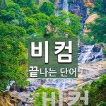 "비컴" 끝 단어