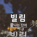 빌림으로 끝나는 단어는? 4개