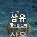 삼유로 끝나는 단어는? 1개