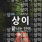 상이로 끝나는 단어는? 30개