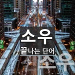 소우로 끝나는 단어는? 2개