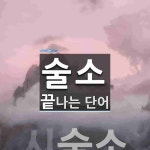 술소로 끝나는 단어는? 2개