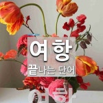 여항으로 끝나는 단어는? 1개
