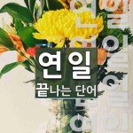 연일로 끝나는 단어는? 5개