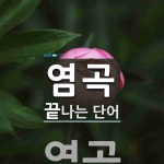 염곡으로 끝나는 단어는? 1개