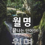 월명으로 끝나는 단어는? 1개