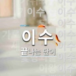 이수로 끝나는 단어는? 19개