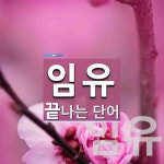 임유로 끝나는 단어는? 2개