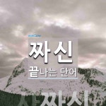 짜신 끝 단어