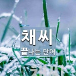 채씨로 끝나는 단어는? 1개