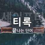 티록으로 끝나는 단어는? 1개