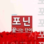 "포닌" 끝 단어
