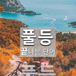 풀등으로 끝나는 단어는? 1개