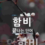 함비로 끝나는 단어는? 1개