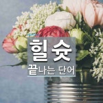 힐링슘 | 힐슛으로 끝나는 단어는? 1개