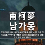 南柯夢(남가몽)의 뜻과 관련 한자어
