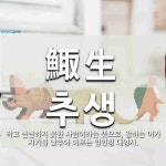 鯫生(추생)의 뜻과 관련 한자어