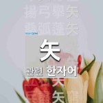 矢(화살 시)에 관한 한자/한자성어/사자성어 8개  矢(화살 시)에 관한 한자/한자성어/사자성어 8개