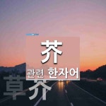 芥(겨자 개,작은 풀 갈)에 관한 한자/한자성어/사자성어 2개  芥(겨자 개,작은 풀 갈)에 관한 한자/한자성어/사자성어 2개