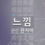 느낌에 관한 한자/한자성어/사자성어 10개  느낌에 관한 한자/한자성어/사자성어 10개