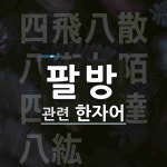 팔방에 관한 한자/한자성어/사자성어 4개  팔방에 관한 한자/한자성어/사자성어 4개