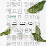 초성 ㅁㅍㅇ 단어