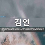 김언 뜻: 태봉(泰封)의 수군장(水軍將)(?~?). 효공왕 13년(909)에 궁예의 명으로 수군을 인