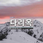 다리목 뜻: 다리로 들어서는 어귀.