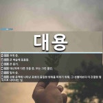 대용 뜻: 크게 씀., 큰 벼슬에 등용함., 큰 용기., 대신하여 다른 것을 씀. 또는 그런 물건., [국어 사전]