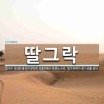 딸그락 뜻: 작고 단단한 물건이 부딪쳐 흔들리면서 맞닿는 소리. ‘달그락’보다 센 느낌을 준다.