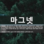 마그넷 뜻: 쇠를 끌어당기는 자기를 띤 물체. 천연적으로는 자철석이 있고, 강철을 인공적으로 자기화하여 [국어 사전]