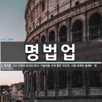 명법업 뜻