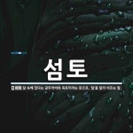 섬토 뜻: 달 속에 있다는 금두꺼비와 옥토끼라는 뜻으로, ‘달’을 달리 이르는 말.