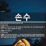 손수 뜻: 남의 힘을 빌리지 아니하고 제 손으로 직접., ‘후행’의 방언, 한자 부수의 하나. ‘拳’ [국어 사전]