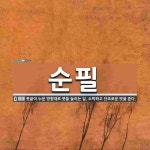 순필 뜻: 붓끝이 누운 방향대로 붓을 놀리는 일. 소박하고 단조로운 맛을 준다.