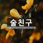 술친구 뜻: 술로써 사귄 벗. 또는 술을 함께 마시며 벗하는 사람.
