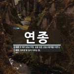 연종 뜻