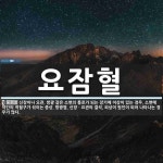 요잠혈 뜻